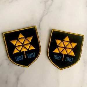 2x 1967 Canada centennial patches! Vintage